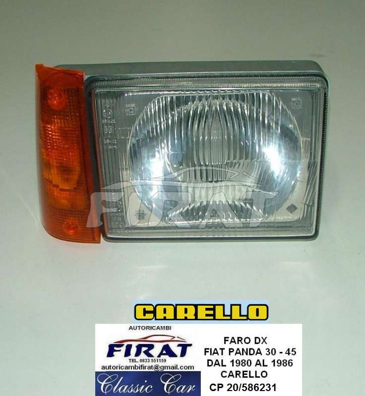 FARO FIAT PANDA 30-45 DX CARELLO